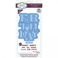 Bild 1 von Creative Expressions Big Bold Words Birthday Craft Die & Stamp Set - Stanze & Stempel