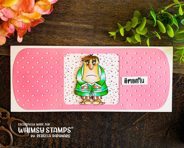 Bild 13 von Whimsy Stamps Clear Stamps  - BooBoo Manflu - Gute Besserung