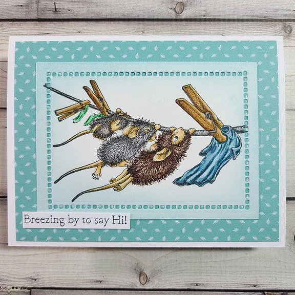 Bild 2 von Spellbinders Breezy Day Cling Rubber Stamp Set - House Mouse Stempelgummi