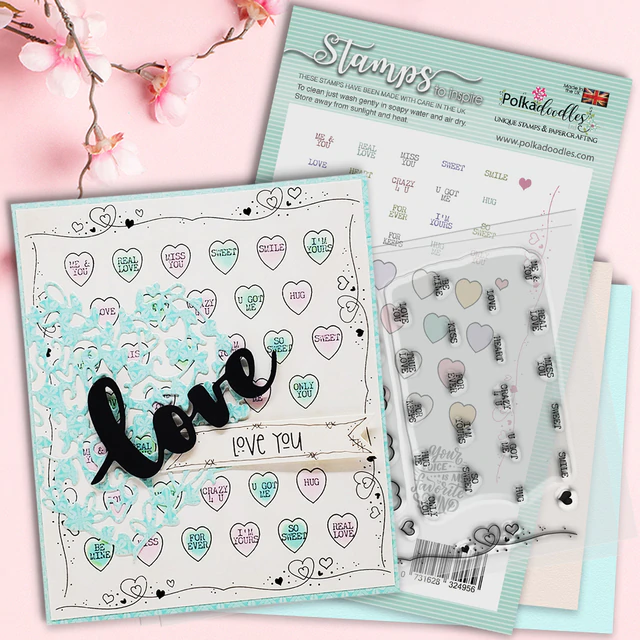 Bild 6 von Polkadoodles Clear Stamps - Love Hearts - Herzen