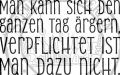 StempelBar Stempelgummi Tag..ärgern