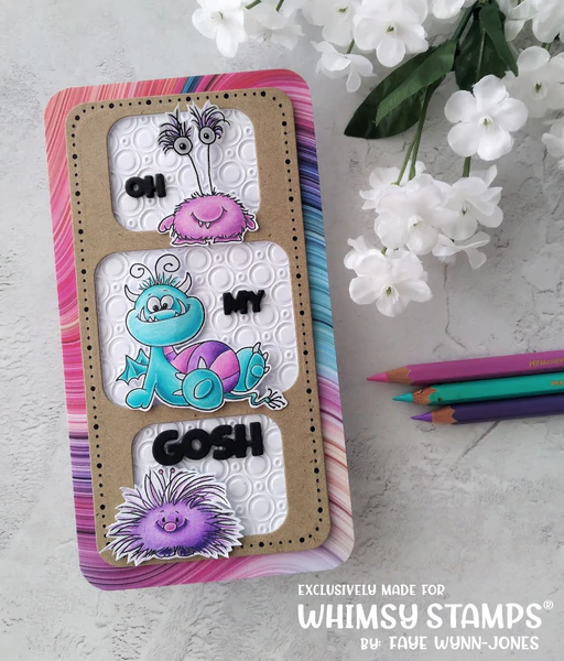Bild 2 von Whimsy Stamps Clear Stamps - Monster Moods 
