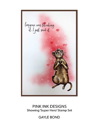 Bild 6 von Pink Ink Designs - Stempel Super Hero - Erdmännchen