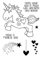 WOODWARE Clearstamps  Clear Magic Singles - Unicorn - Einhorn