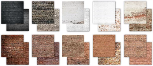 Bild 2 von Craft Consortium - Essential Craft Papers 12x12 Inch Paper Pad - Brick Textures - Papierblock