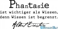 StempelBar Stempelgummi Phantasie ist wichtiger… Einstein