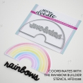 Heffy Doodle Die  - Rainbow Builder Coordinating - Stanzen Regenbogen