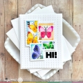 Bild 5 von Waffle Flower  Postage Collage Butterfly Stencil - Stencil-Set
