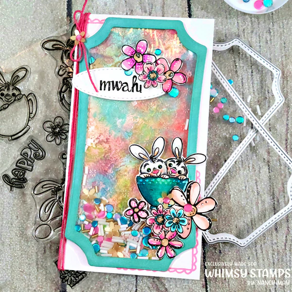 Bild 13 von Whimsy Stamps Clear Stamps - Hoppy Easter Bunny - Ostern Hase