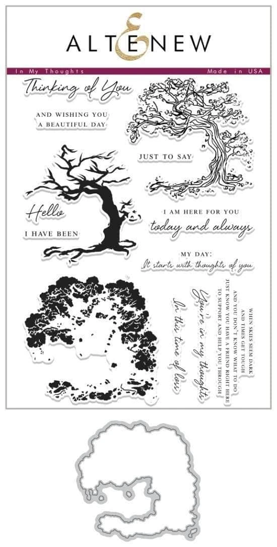 Bild 1 von Altenew Clearstamp-Set In My Thoughts Stamp & Die Bundle - Stempel & Stanz-Set