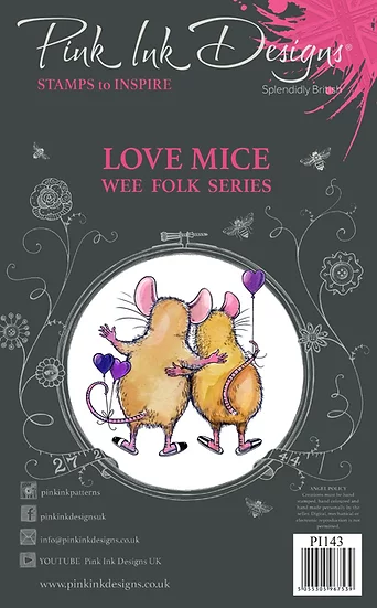 Pink Ink Designs - Stempel  Love Mice (Liebe Mäuse)