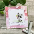 Bild 3 von Whimsy Stamps Clear Stamps - Raccoon Happy Day