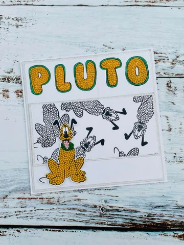 Bild 3 von Disney Mickey and Friends A6 Crystal Art Stamp - Pluto  - Clear Stamps