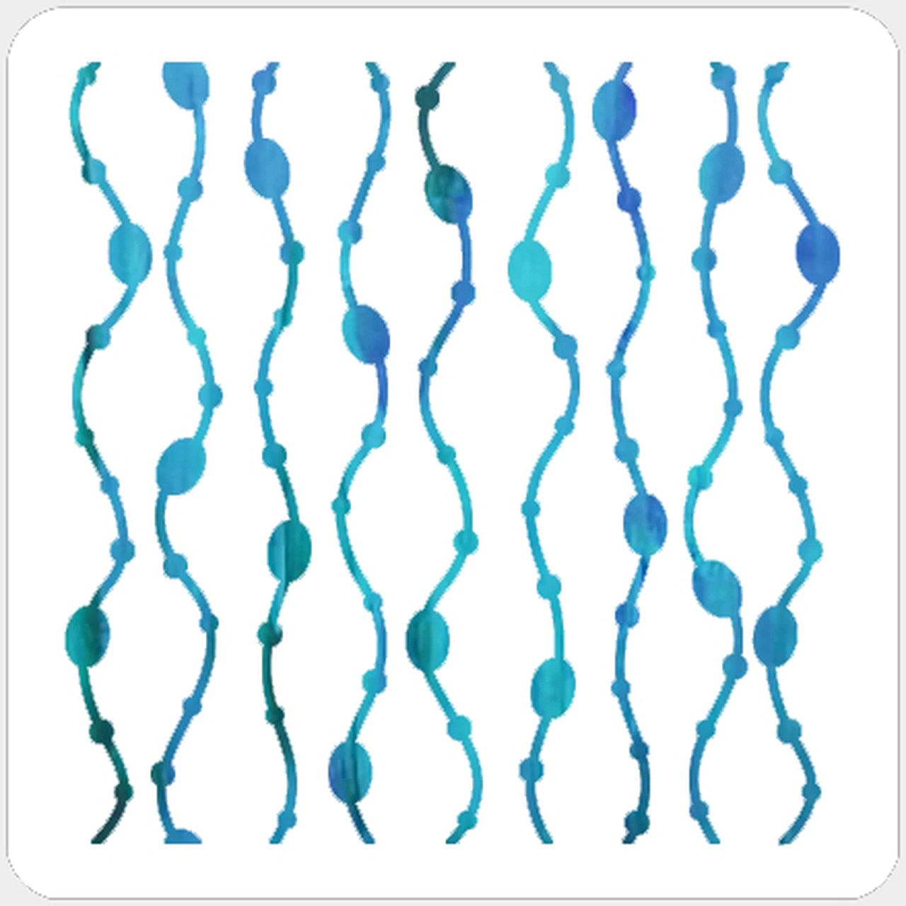 A Colorful Life Designs Stencils - Beaded Curtain
