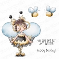 Gummistempel Stamping Bella Cling Stamp TINY TOWNIE BUSY BEE