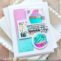 Bild 18 von Waffle Flower  Postage Collage Cupcake Stencil - Stencil-Set