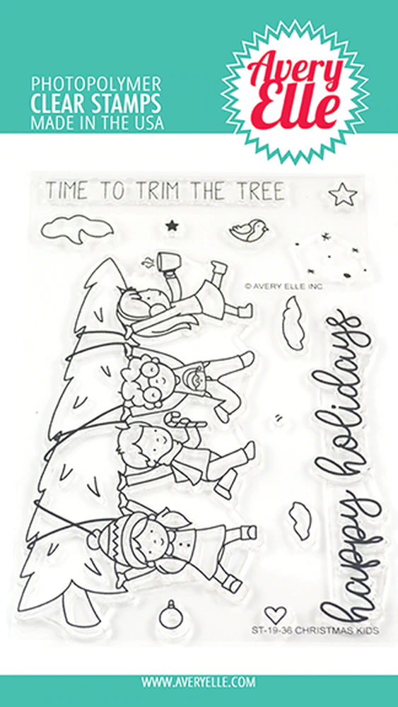 Avery Elle Clear Stamps - Christmas Kids