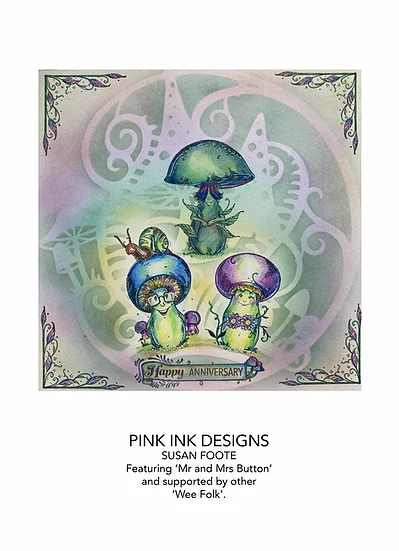 Bild 8 von Pink Ink Designs - Stempel  Mr & Mrs Button - Pilz
