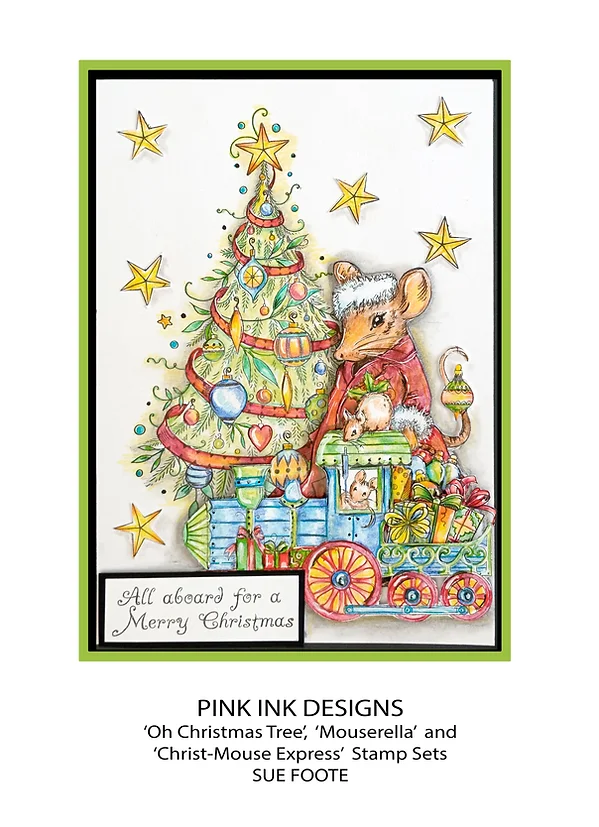Bild 3 von Pink Ink Designs - Stempel Christ-Mouse Express - Eisenbahn