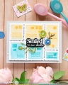Bild 9 von Waffle Flower Postage Collage Addressed Envelope Stencil - Stencilschablone 