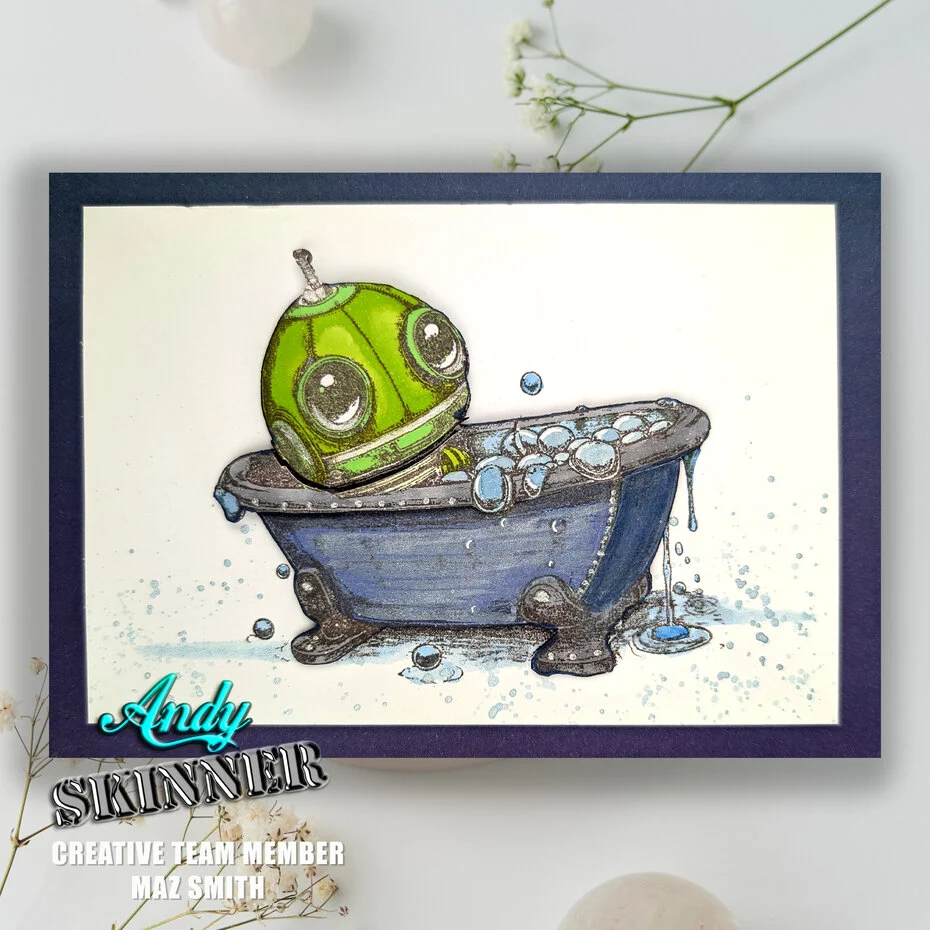 Bild 6 von Creative Expressions Pre Cut Stamp - Gummistempel - Andy Skinner Botology Wash Your Worries Away