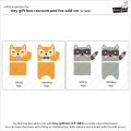 Bild 9 von Lawn Fawn Cuts  - Stanzschablone Tiny Gift Box Raccoon and Fox add-on Waschbär Fuchs