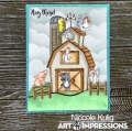 Bild 2 von Art Impressions Clear Stamps with dies Barnyard Animal Cubbies - Stempelset inkl. Stanzen