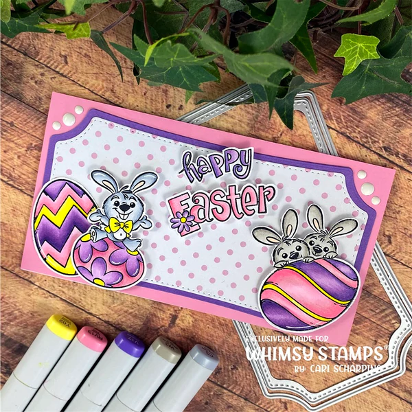 Bild 2 von Whimsy Stamps Clear Stamps - Hoppy Easter Bunny - Ostern Hase