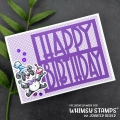 Bild 11 von Whimsy Stamps Die Stanze  - Happy Birthday Coverplate Die