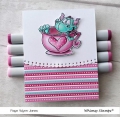 Bild 2 von Whimsy Stamps Clear Stamps - Dudley's Valentine - Drache