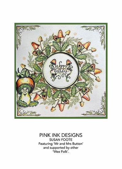 Bild 6 von Pink Ink Designs - Stempel  Mr & Mrs Button - Pilz