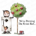 Bild 1 von Gummistempel Stamping Bella Cling Stamp ODDBALL PAINTING THE ROSES RED (ALICE IN WONDERLAND COLLECTI