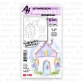 Bild 1 von Art Impressions Clearstamp-Set  Watercolor Easter Egg House Set