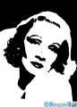 StempelBar Stempelgummi Marlene Dietrich