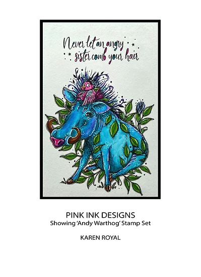 Bild 13 von Pink Ink Designs - Stempel Andy Warthog - Wildschwein