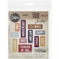 Sizzix Thinlits Die Stanzschablone Celebration Block Words