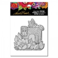 Stampendous Cling Stamp Gummistempel Laurel Burch Lion With Bird