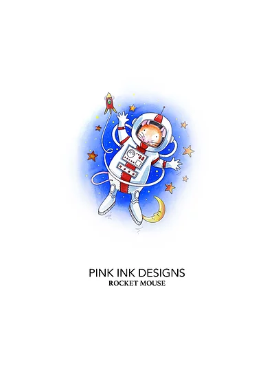 Bild 6 von Pink Ink Designs - Stempel Rocket Mouse (Astronaut Maus)