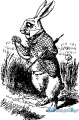 StempelBar Stempelgummi Alice im Wunderland Weißes Kaninchen