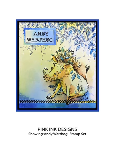 Bild 2 von Pink Ink Designs - Stempel Andy Warthog - Wildschwein
