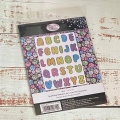 Sparkling Alphabet A4 Crystal Art Stamp Set - Clear Stamps Alphabet