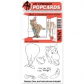 Art Impressions Clearstamps PopCard Horse