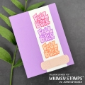 Bild 9 von Whimsy Stamps Clear Stamps - Sentiment Tiles - Happy Birthday