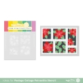 Bild 2 von Waffle Flower Postage Collage Poinsettia Stencil - Briefmarken-Schablone Weihnachtsstern