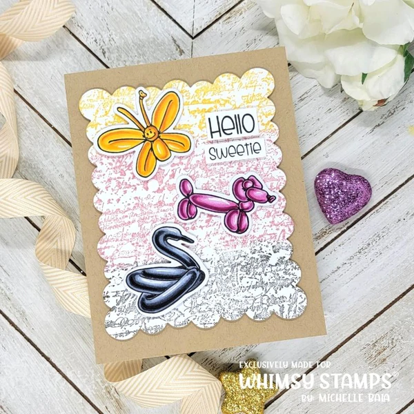 Bild 6 von Whimsy Stamps Clear Stamps -  Party Animal Balloons - Luftballon