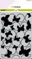 Bild 1 von CraftEmotions Mask Stencil - Bugs - vlinders en ringen A5 Carla Creaties - Schablone Schmetterling