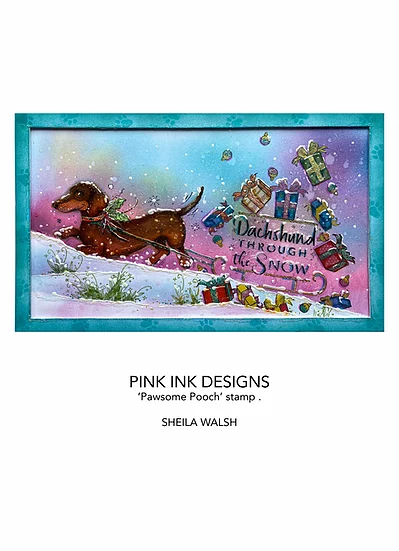 Bild 3 von Pink Ink Designs - Stempel  Pawsome Pooch - Weihnachten Hunde