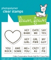 Bild 1 von Lawn Fawn Clear Stamps - critter conversation hearts add-on