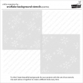 Bild 2 von Lawn Fawn Stencil - Snowflake Background - Schneeflocken