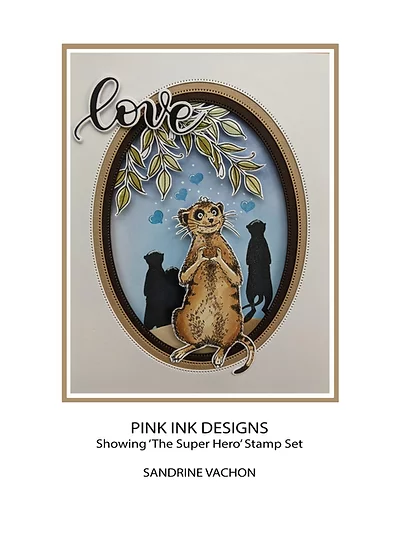 Bild 12 von Pink Ink Designs - Stempel Super Hero - Erdmännchen